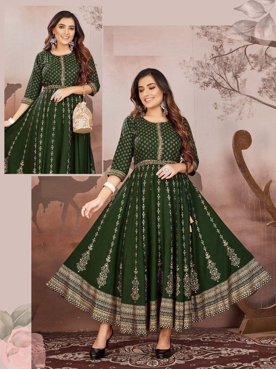 Foram 01 Fancy Designer Wholesale Anarkali Kurti Catalog
